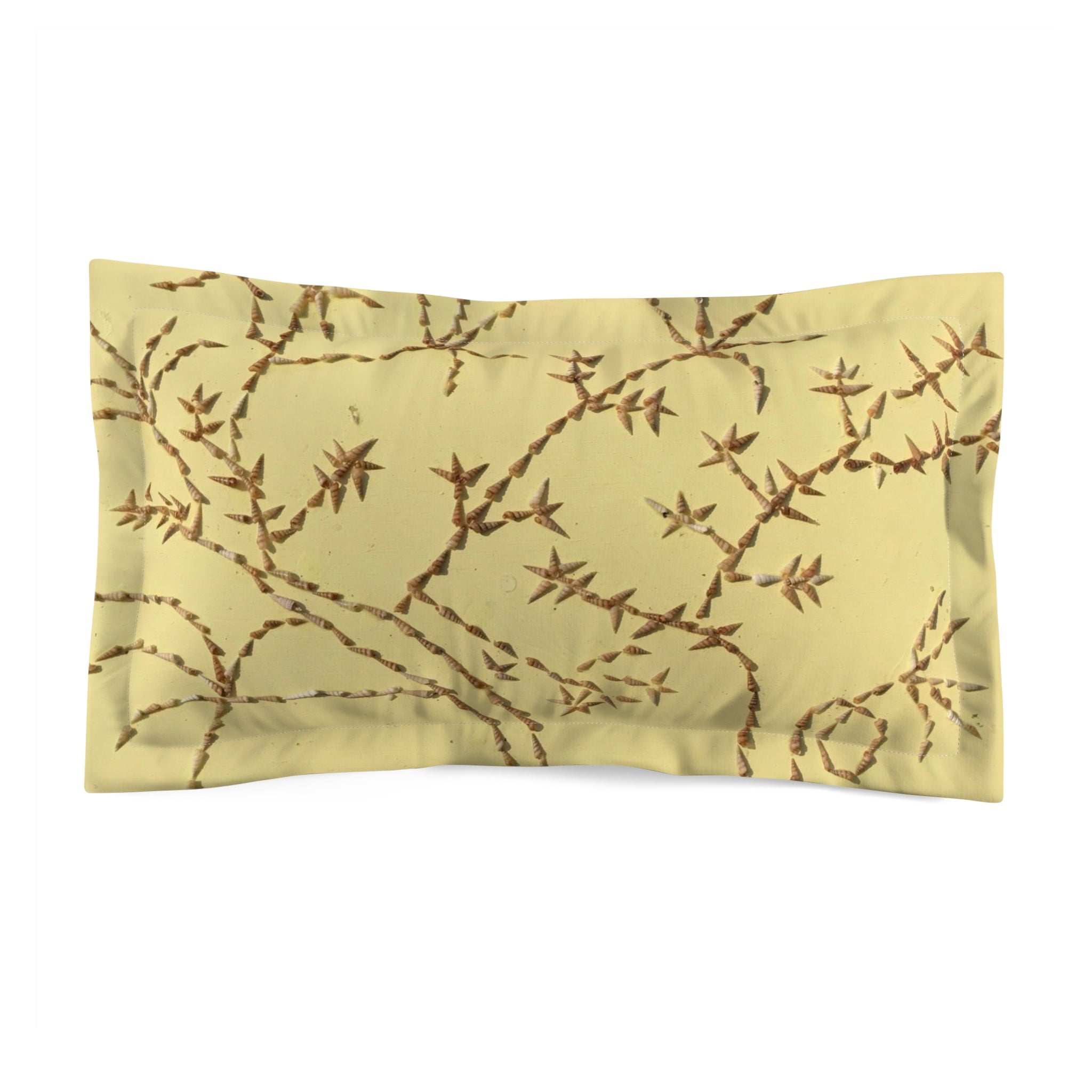 Botanical Microfiber Pillow Sham - Cozy Nature-Inspired Bedroom Decor